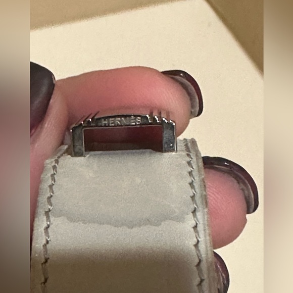 Hermes Grey Artemis Leather Bracelet - Picture 6 of 7